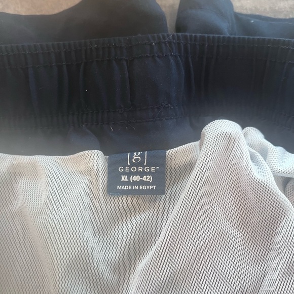 Mens Navy Blue Drawstring Shorts (2 pairs) Size XL - Picture 3 of 6